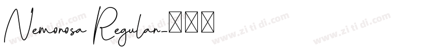 Nemorosa Regular字体转换